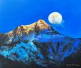 Glory Mountain Under The Moon